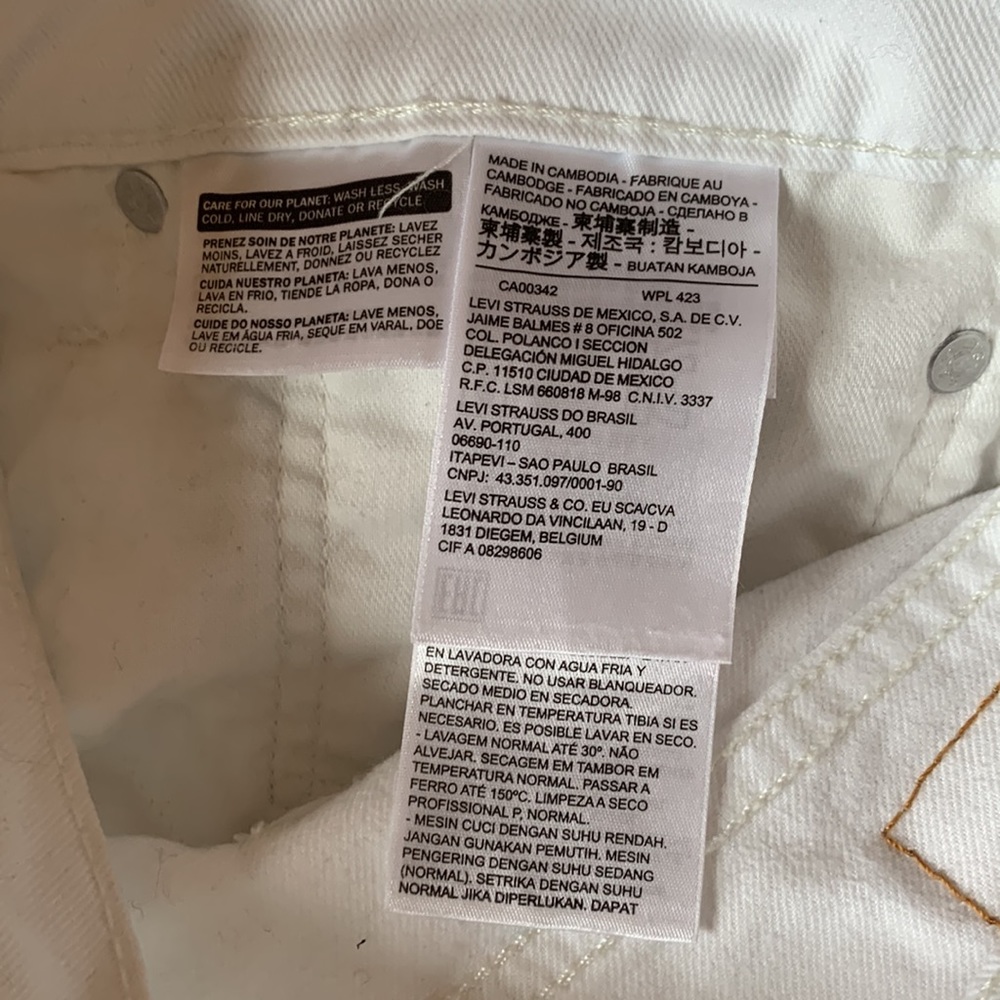 Levi s 511 White Jeans Gem